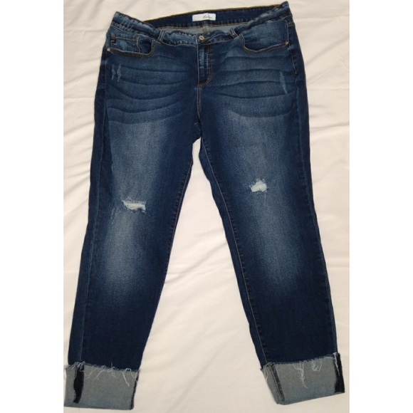 KanCan Denim - KanCan Destroyed Cuffed Skinny Jeans 22